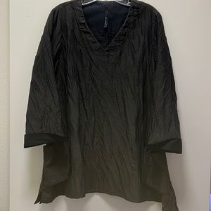 I.C. By Connie K Nylon Lagenlook Tunic Top Sz M